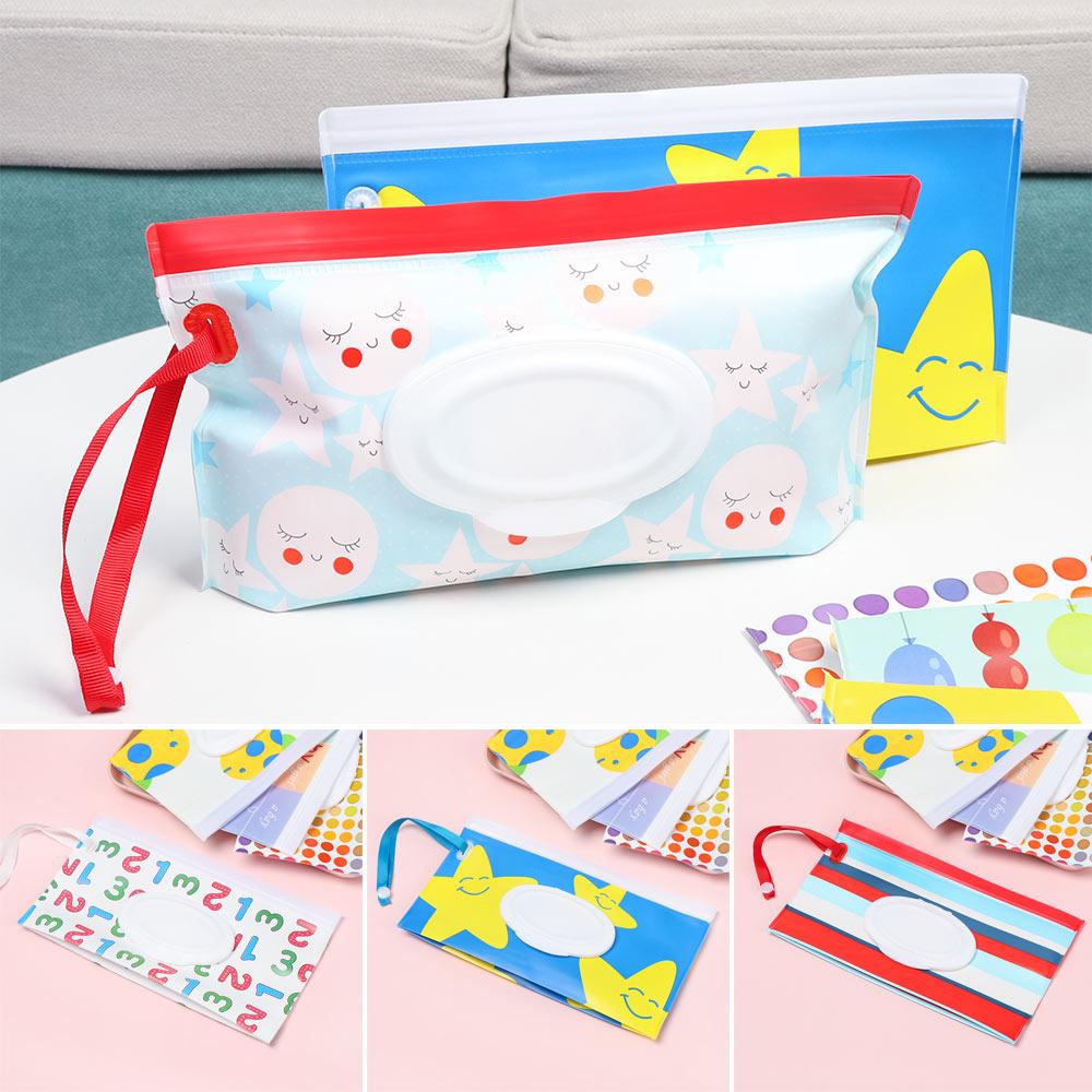 Carrying Case Flip Cover Baby Product Wet Wipes Bag Cosmetic Pouch Stroller Accessories Tissue Box