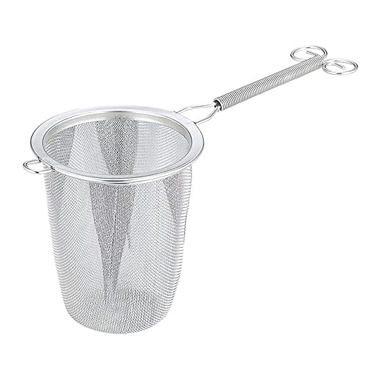 Shimomura Kihans Tea Strainer, Deep Type, Made In Japan, Dishwasher Safe, Easy Single-Cup Brewing, F
