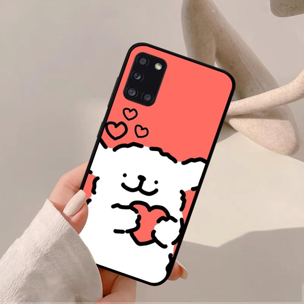 Cartoon Cute Hug Heart Dog Phone Case For Samsung A 10 11 12 13 20 21 22 30 31 32 40 51 52 53 70 71 72 73 91 13 Shell