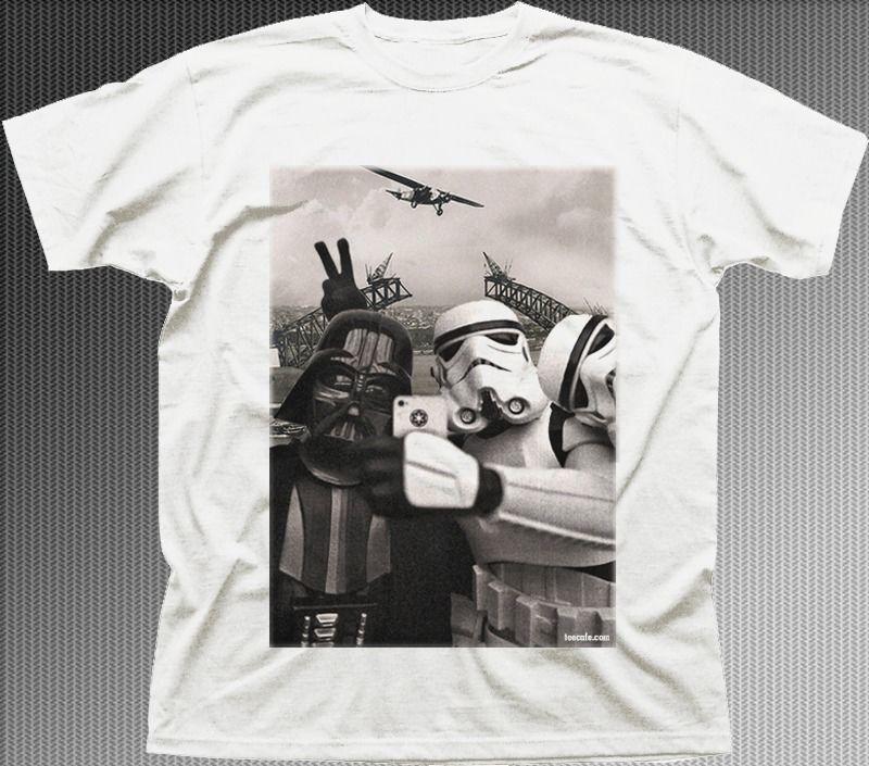 Star Wars StormTrooper Darth Vader JEDI Selfie Australia Sydney t-shirt OZ9773 S разноцветный