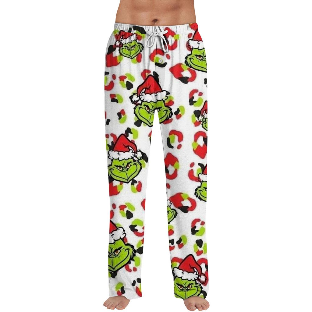 Men's Allover Printed Home Pants Sleeping Pajama Pants Long Pants Pajama Pants Yoga Pants