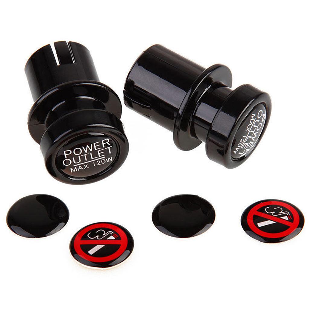 2 Pack Cigarette Lighter Socket Covers, Pack of 2, PC Material, Car Power Port Connectors, Prevent Children From Getting Electric Shock,