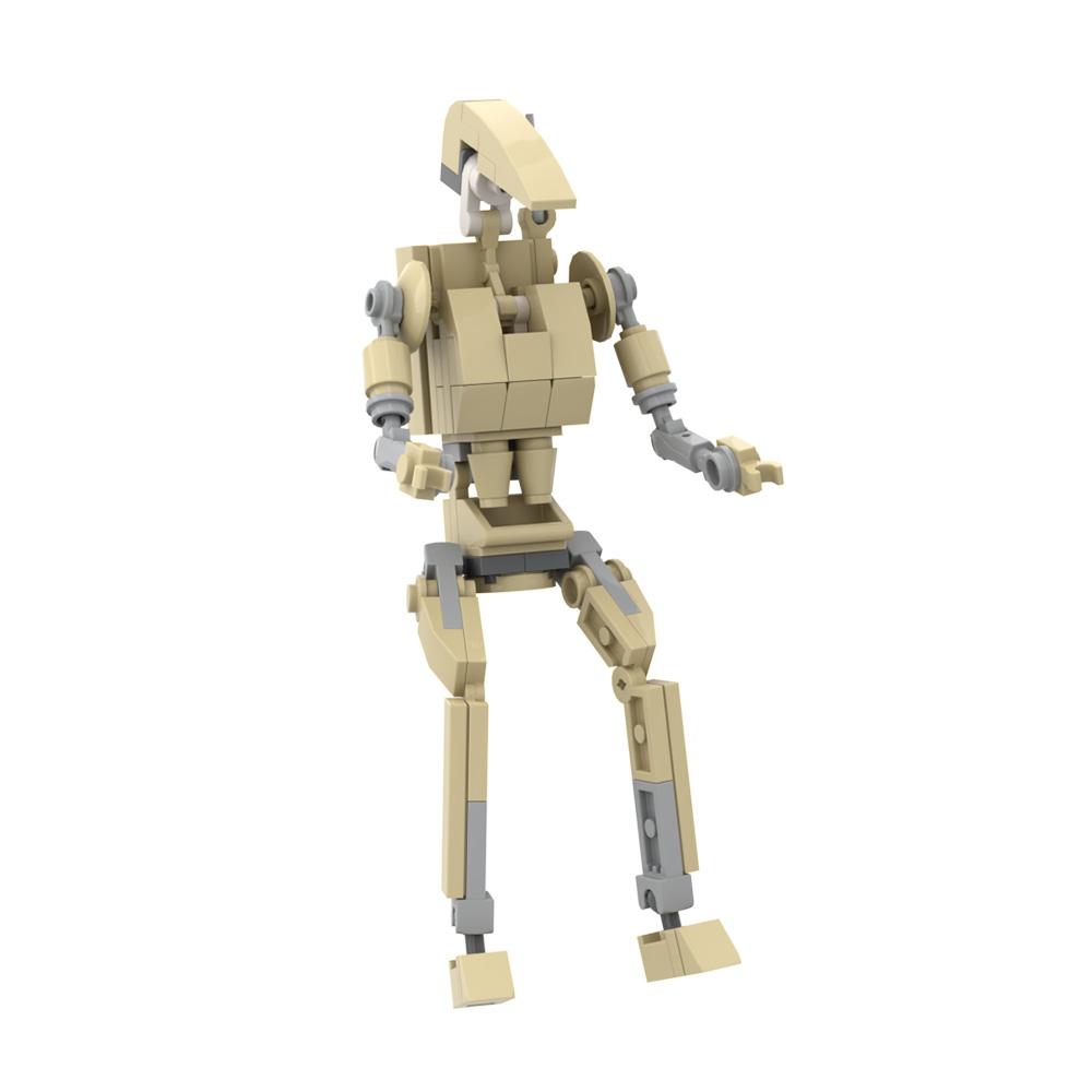 MOC B1 Kampfroboter Modellbausteine Weltraumkrieg Außerirdische Figur Kampfaktivität Mecha Zusammengebaute Steine Spielzeug DIY Kindergeschenk