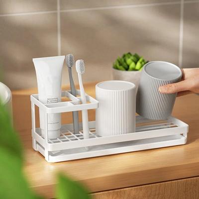 Toothbrush Rack, Bathroom, Dental Cup Storage Table, Electric Toothbrush Rack, Multifunctional Rack, Toothpaste Storage Table