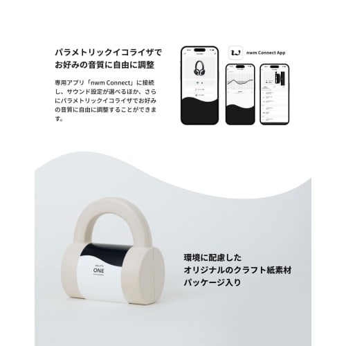 nwm ONE MBH001 Wireless Open-Ear Headphones, Bluetooth 5.3, Up to 20 Hours of Playtime, Built-in Microphone, Lightweight, Type-C, No Ear Blocking, Mul