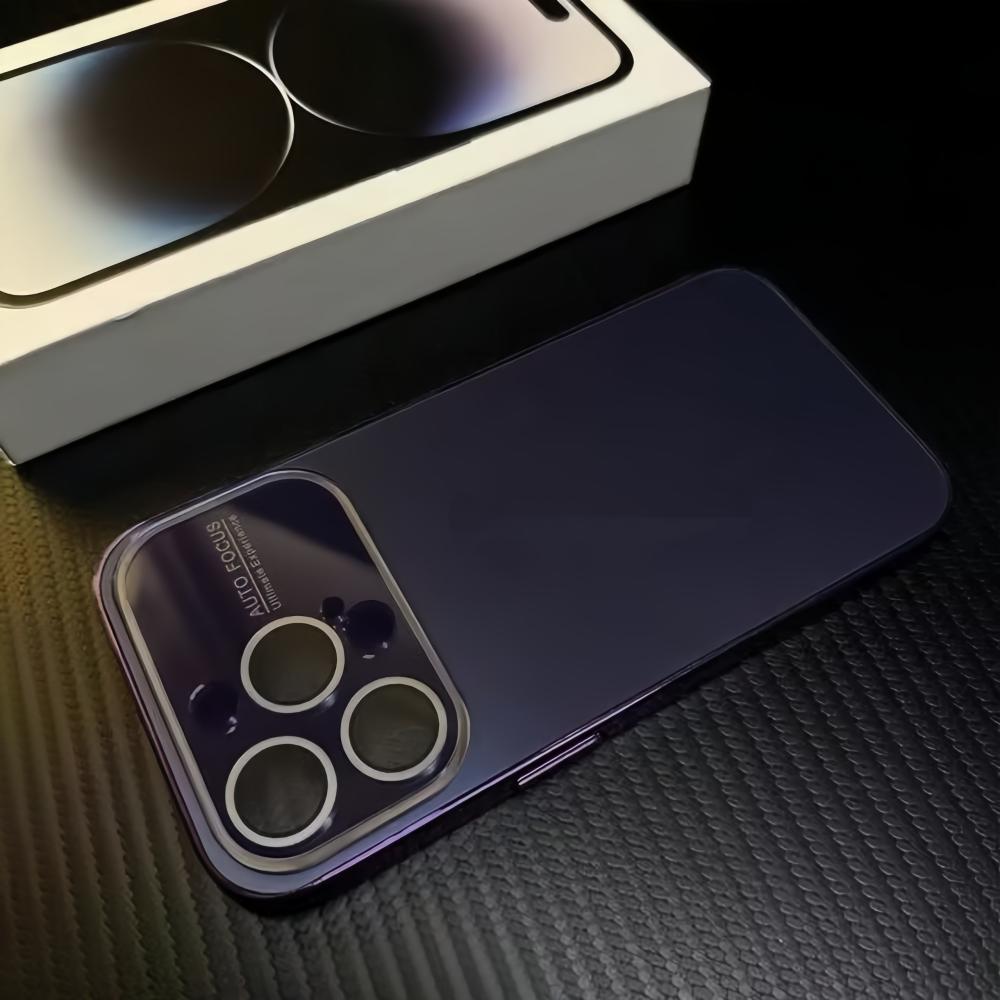 Instantly Turn 17 Large Window Lens Protect Case For iPhone 17 16 15 14 13 12 11 Pro Max Plating Bumper Hard Matte Cover