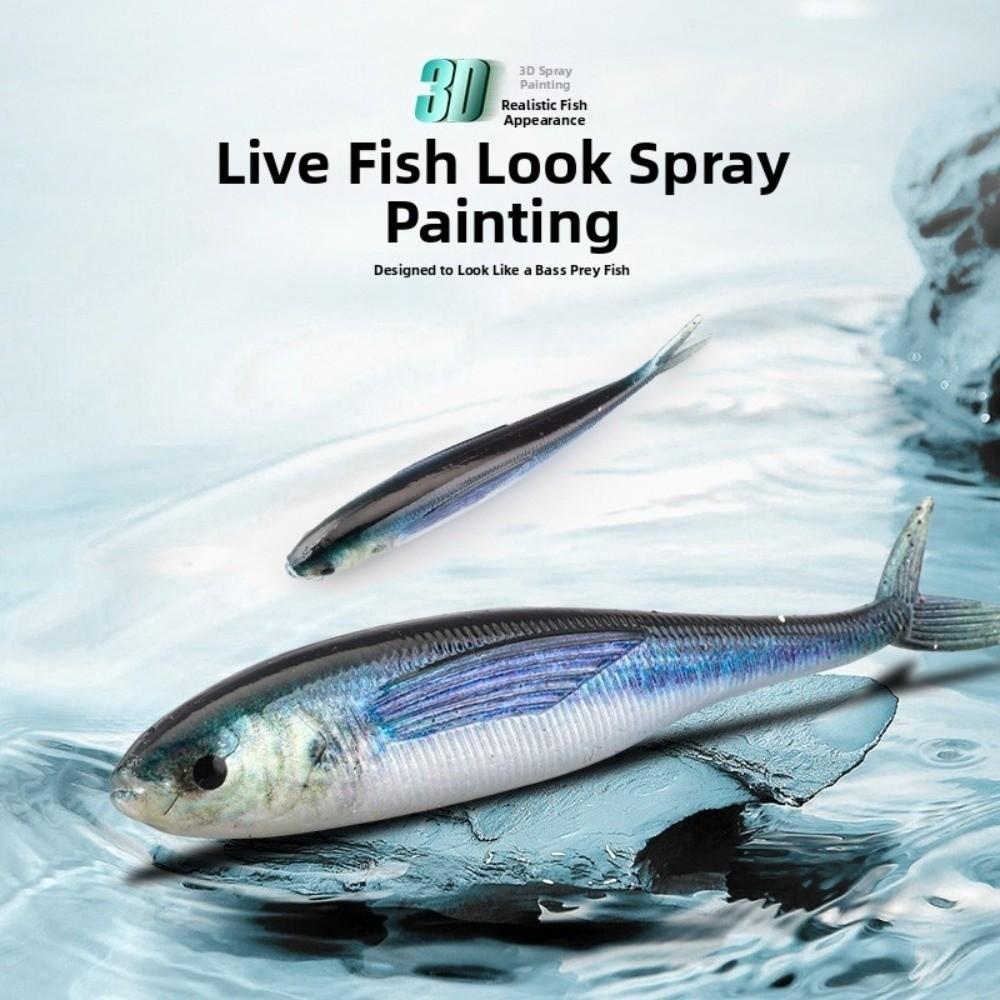 3D Design Soft Fishing Lure 11g Weight Scissor Tail Bait Live Painting Fishing Lure Sea Fishing