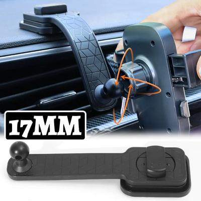 Biegbare Auto-Handyhalterung Basis 17mm Kugelkopf Ständer Zubehör Auto Frontscheibe Armaturenbrett Bildschirm Selbstklebende Halterungsbasis