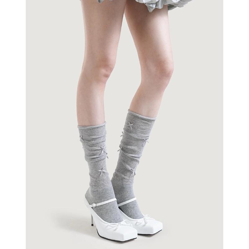 Fashion New Design Bowknot Square Toe Women Pumps Sexy Buckle Strap Thin High Heels Red Banquet Prom Mule Slippers Shoe Zapatos De Mujer