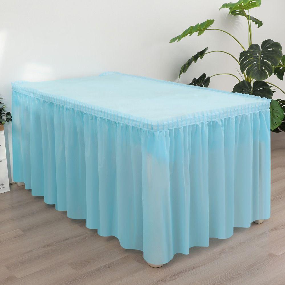 Waterproof Disposable Tablecloth Thickened Party Table Dress Colourful Table Skirt