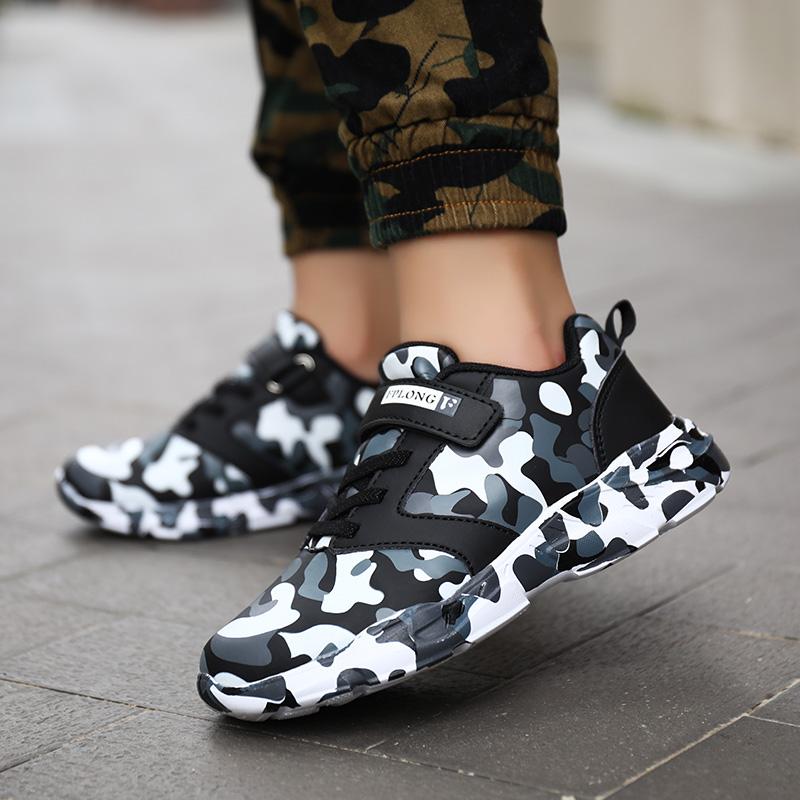Summer Children Camouflage Sneakers Kids Sports Tennis Shoes Breathable Mesh Boys Girls Running Shoes Outdoor Casual Shoes