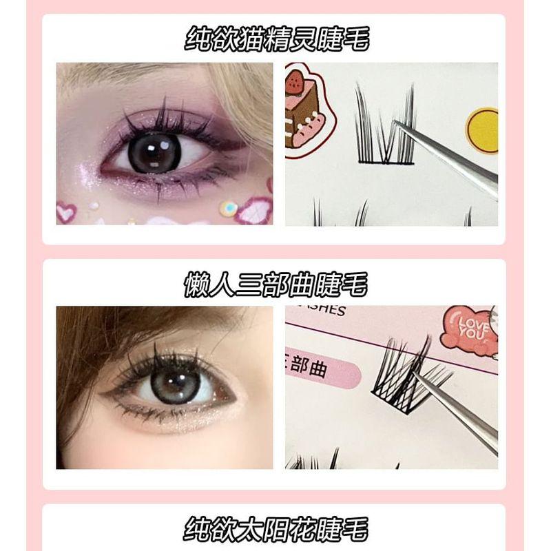 LuxeFlutter - Set: Multipack False Eyelashes Cluster (Various Designs)