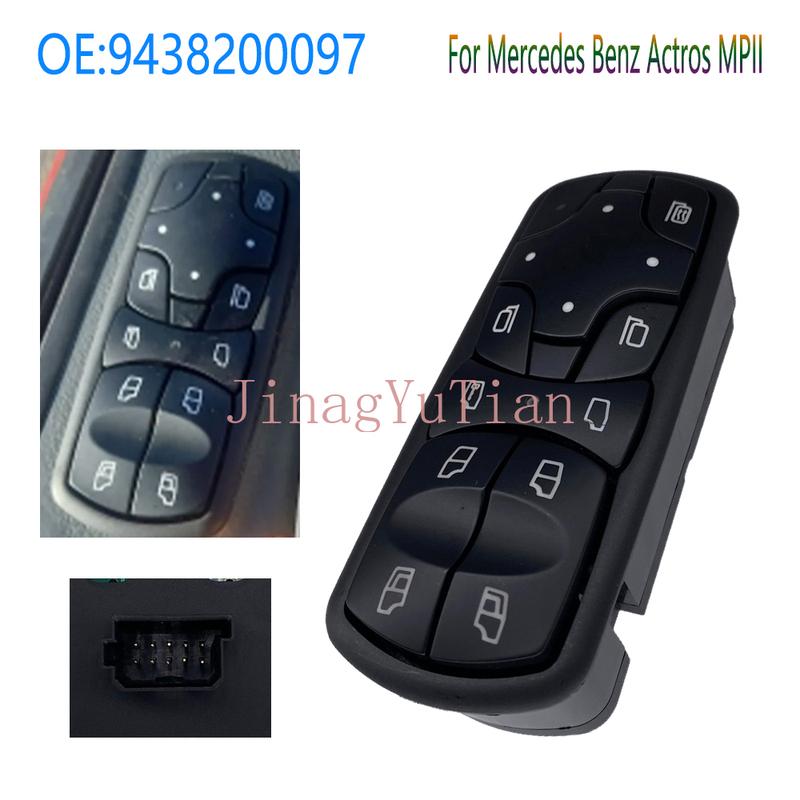 

Front Left Electric Power Window Control Switch Glass Lifter Regulator Button Part for Mercedes Benz Actros MPII Car Accessories