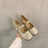 French retro Mary Jane single shoes women's 2025 new summer versatile flat bottom with skirt soft sole beanie shoes