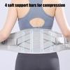 Sports Back Support Belt 4 Stays Heavy Lifting Breathable Lumbar Herniated Disc Sciatica Relief