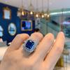 Jewelry Color Treasure Popular Retro Ring Temperament Jewelry Ring Main Stone 10 * 12