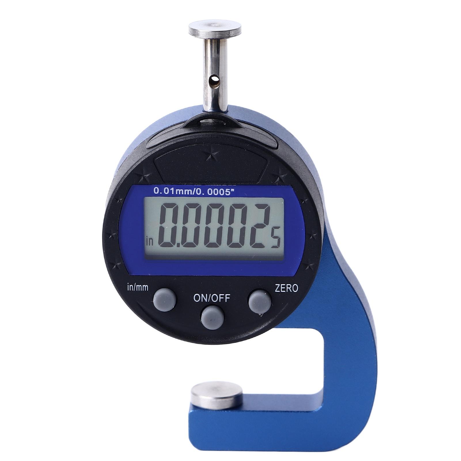 

Digital Thickness Gauge Electronic Micrometer Thickness Meter 0.01mm 0.0005in Resolution Measuring Tool 0‑10mm