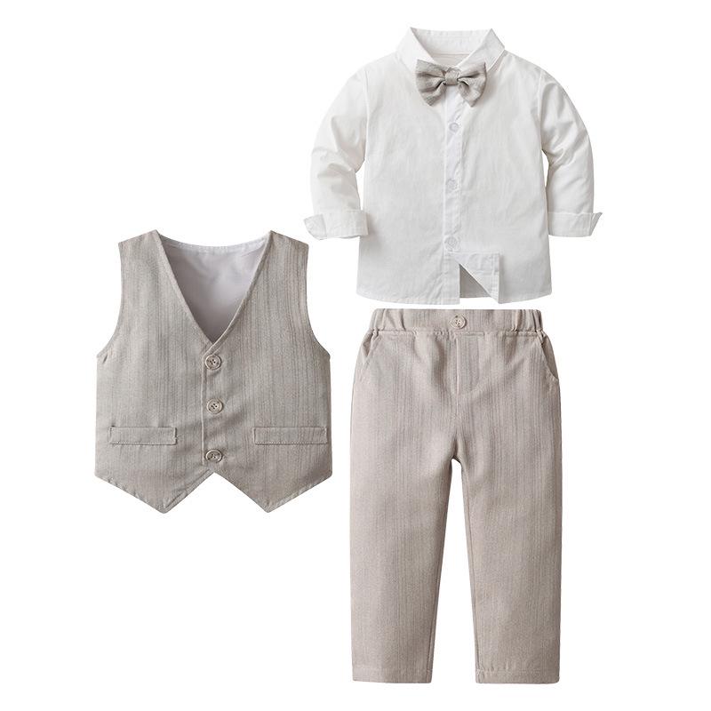 Children's Formal Vest Three-Piece Set: Boys' Spring & Autumn Outfit