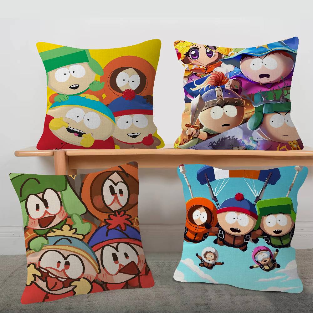 Anime South Park Cute Cartoon Twodimensional Pillowcase Bedroom Sofa Cushion Cover Nap Pillow Cover