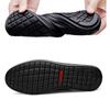 Men's Leather Casual Shoes Breathable Hollow Slip on Lazy Driving Shoes Office Fashion Shoes