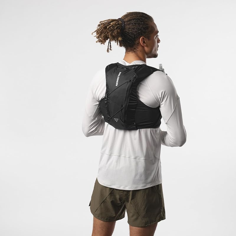 [Salomon] Hydration Backpack ACT SKIN 4 NO FLASKS LC2205400 Unisex BLACK/METAL M