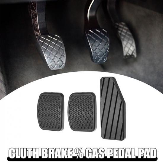 3Pcs Clutch Brake Pedal Cover Car Gas Pedal Cover Fit for Suzuki Aerio Black