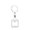 Stainless Steel Bottle Opener Keychain Sports Gift Backpack Pendant Small Gift Cross-Border Pique Racket Keychain Bottle Opener