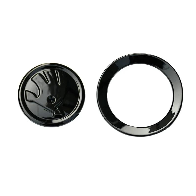 

Car Sticker 46mm ABS Car Steering Wheel Emblem for Skoda Logo Superb Octavia Rapid Kodiaq Kamiq Karoq Rapid Fabia Auto Interior