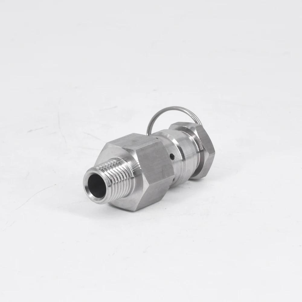 

0.1/0.2/0.3 Mpa 1/4 NPT SUS304 Sanitary Adjustable Air Release Pressure Relief Safety Valve Exhaust Homebrew Compressor 0.3 Mpa