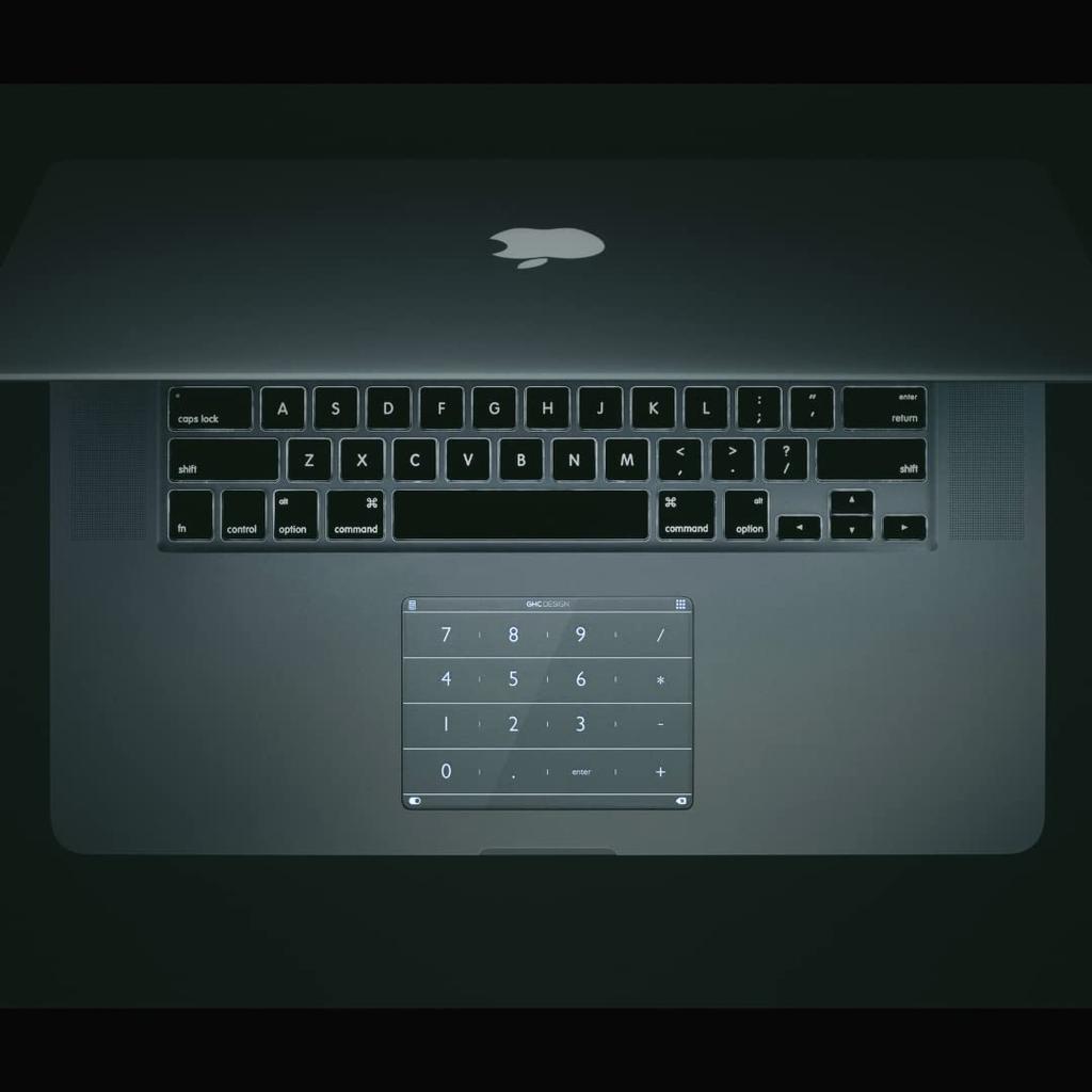 Macbook trackpad trackpad kılıfı [Nums 12] kılıf, on tuş takımı, başlatıcı,