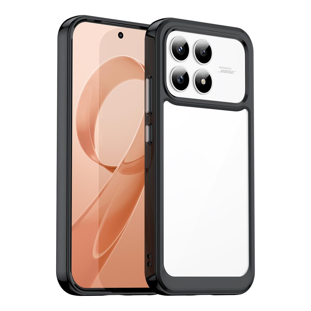 For Xiaomi Redmi K90 5G/Xiaomi Poco F8 Pro Phone Case WANLONFENG XC Series TPU Acrylic Cover with Tempered Glass (Big Lens Hole)