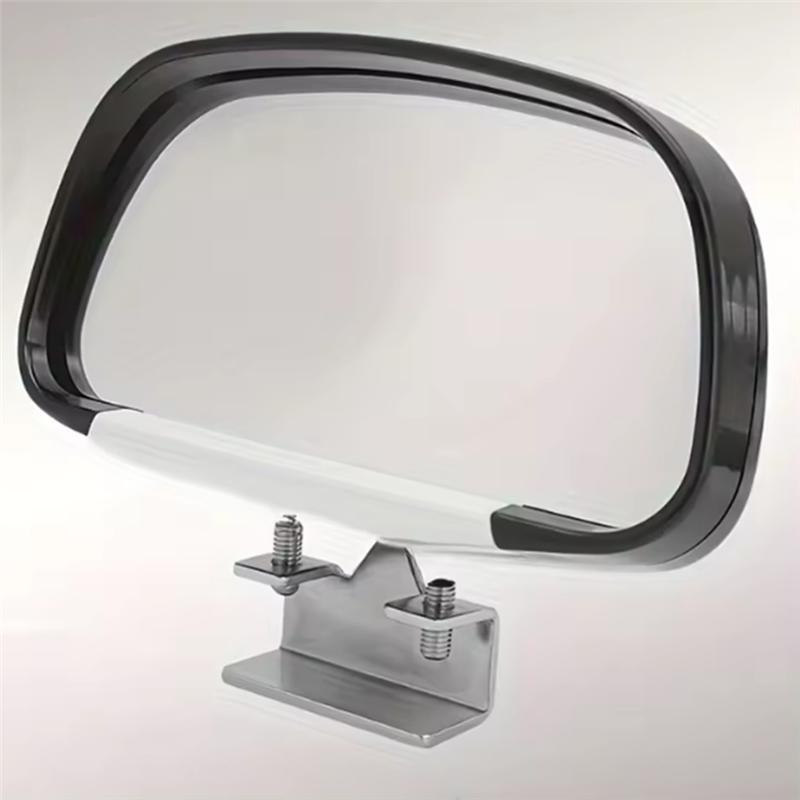 Ac29-Front View Universal Fit Blind Spot Mirror With Convex Lens-Adjustable 360° Mirror For Enhanced Visibility