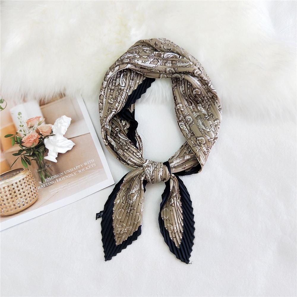Fashion Decoration Scarf Hairband Tie Hair 70 Small Square Scarf Silk Scarf Women'S Spring And Autumn Versatile Small Scarf Professional Scarf