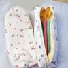 Tiny Blossomy Pen Case Permanent Polyester Cosmetic Planner With Dense Size For Daily Use