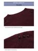 2025 Elegant Plus Size Woolen Knit Dress: Winter Slimming Long Skirt