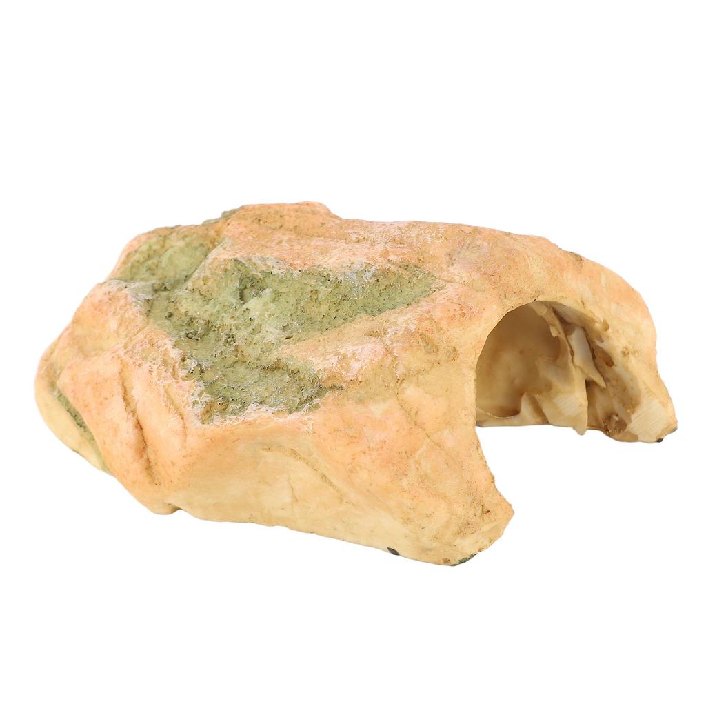 Fish Hiding Cave Resin Fadeless Vivid Comfortable Fish Tank Shelter Decoration for Reptile