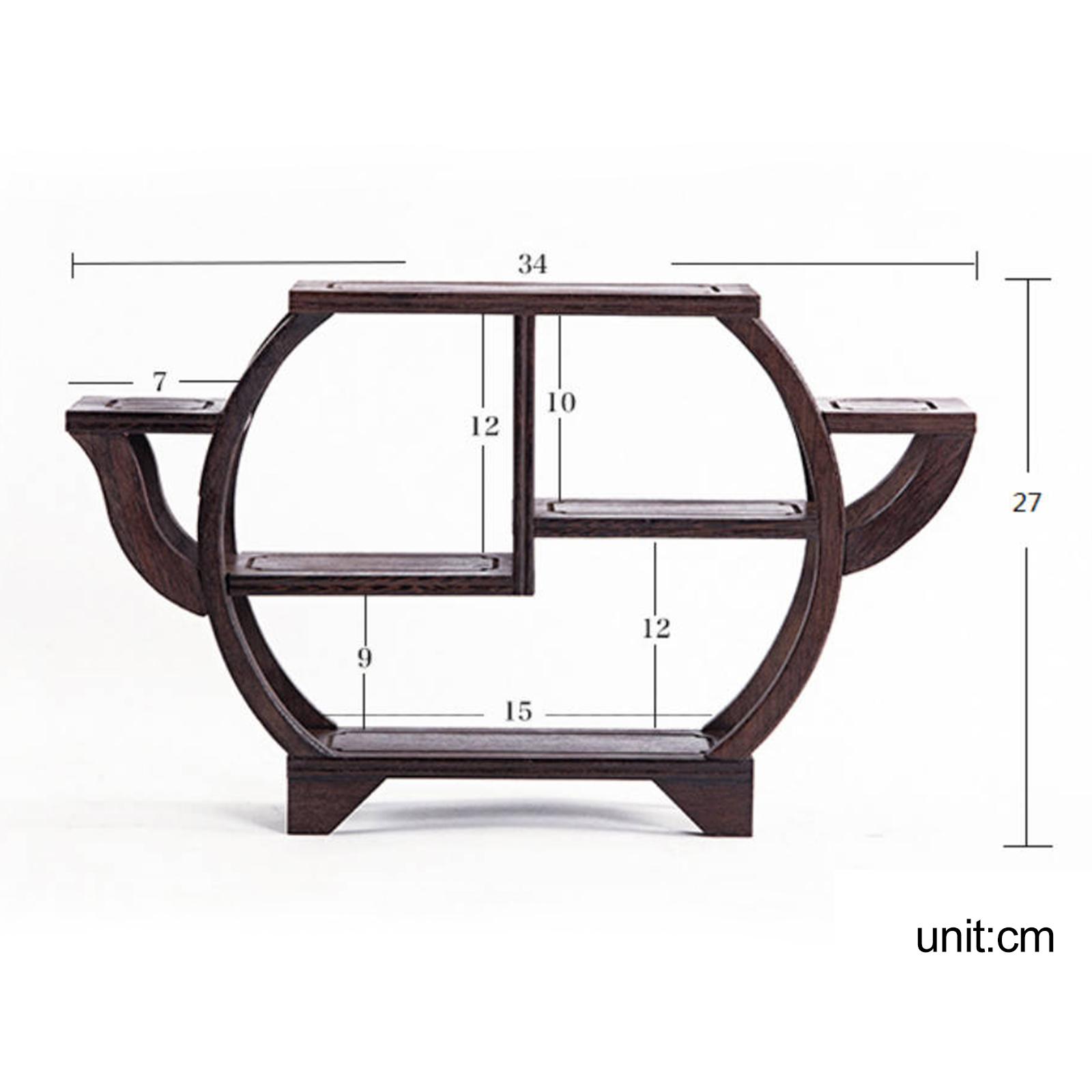 

Деревянная подставка для дисплея, стойка для фигурок, декоративная подставка для чайника, витрина для антикварного магазина, дома, стола, книжного шкафа, офисного декора