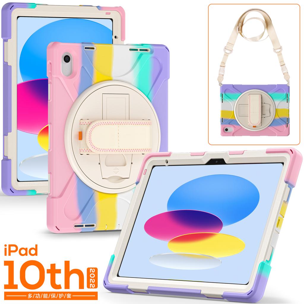 360 Rotating Stand Case Universal for IPad 2025 A16 11th 10.9 2022 10th Gen. A3354 A3355 A3356 A2757 A2777 A2696 Hybrid Cover