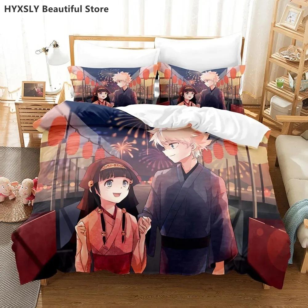 Hunter X Hunter 3D Bedding Set Japanese Anime Twin Queen King Quilt Cover Pillowcases Polyester For Boys