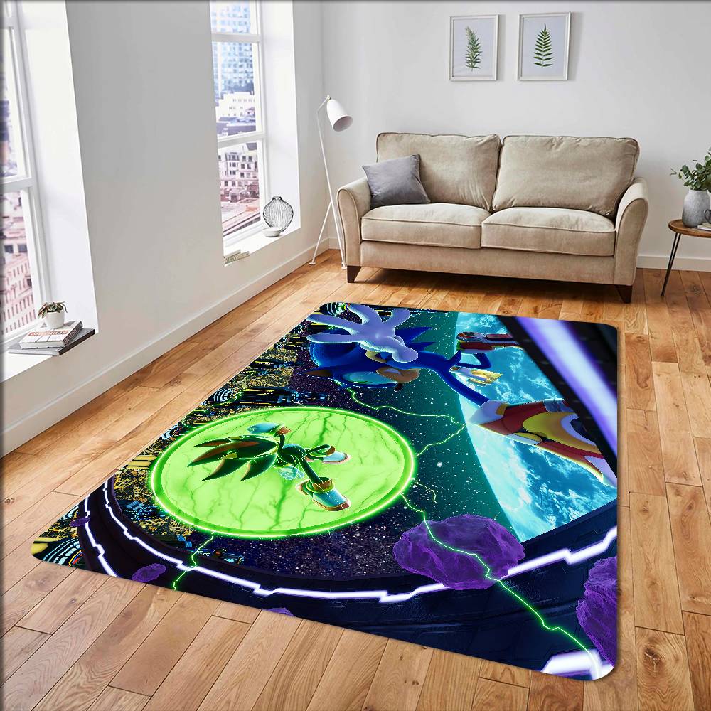 Sonic The-Hedgehog Bathroom Mat Anti-slip Absorb Water Long Strip Cushion Bedroon Mat Hotel Decor Mat