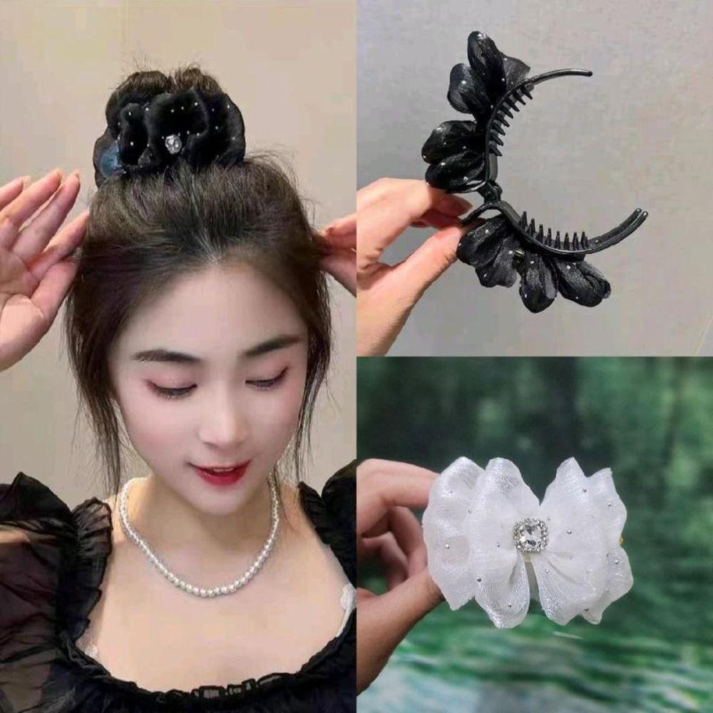 Elegant Hair Clip Solid Color Headwear Fashion Shark Clip  Hair Accessories