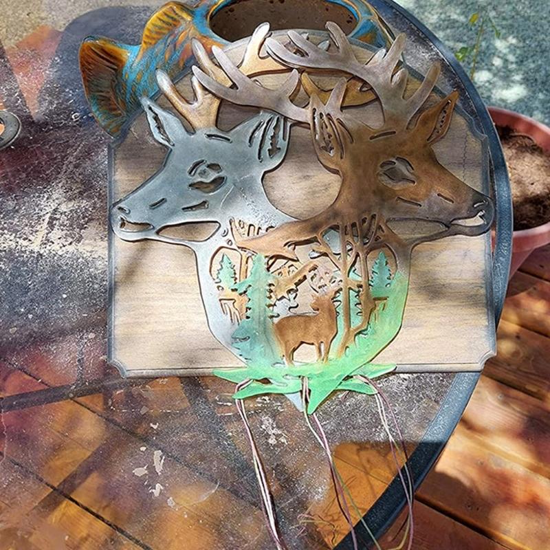 Elk Head Resin Molds Christmas Deer Silicone Molds Animal Epoxy Casting Mould for Wall Hanging Mount Decor DIY Crafts