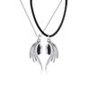 Couple Necklace Clavicle Chain Women Devil Protects Angel Devil 1 Pair Lovers Necklace for Women Men Fashion Jewelry