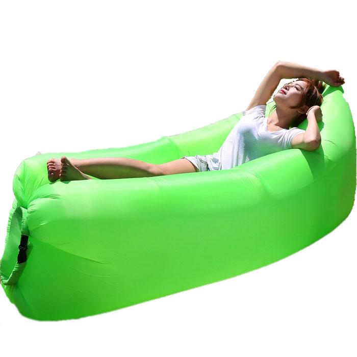 Outdoor Campingbed Luie Tas Opblaasbaar bed Luchtbank Strandmat Draagbaar slaapmatje Lounger Bank Picknick Luchtbed Slaapmat Waterdicht