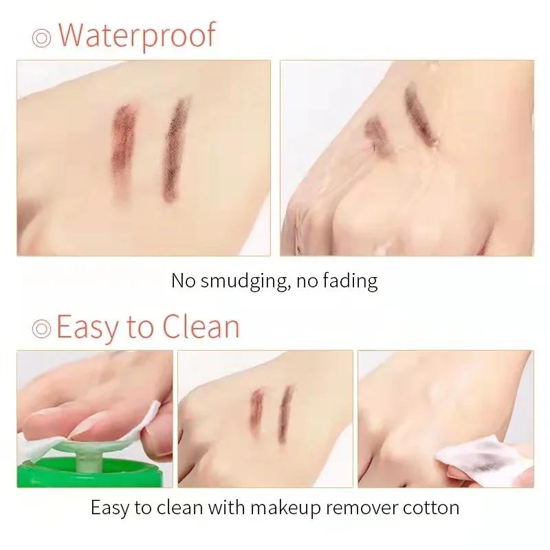 Waterproof Cosmetic Eyebrow Pencil Microblading 1818 Tear Off Eyebrows Tatoo Lasting Easy Coloring 5 Colors Definer Makeup Tools