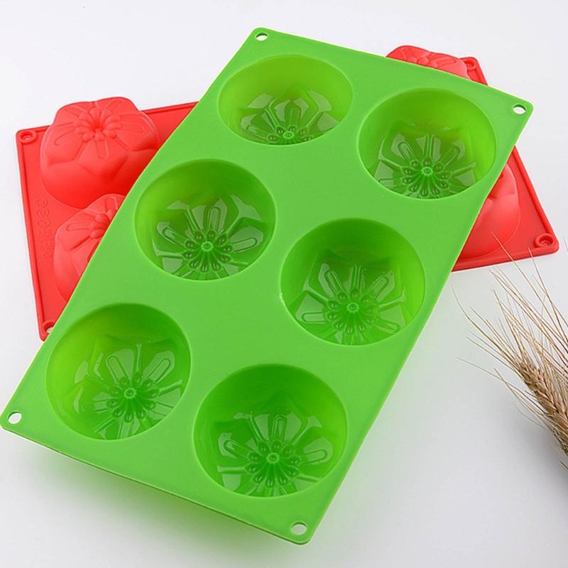 Silicone Fondant Mold Flower Shape Mousse Mould Cake Moulds Baking Gadget Non-stick Silicone Material for Kitchen Baking