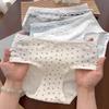 Ladies Spring and Summer Thin New Floral Pure Cotton Antibacterial Crotch Triangle Briefs
