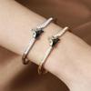 Stylish Diamond-Enamel Fox Bracelet - Elegant, Cute, Versatile Women's Jewelry