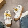 Niche Hong Kong style casual shoes 2025 new models show feet small round head design German training shoes versatile ins * trendy sports shoes