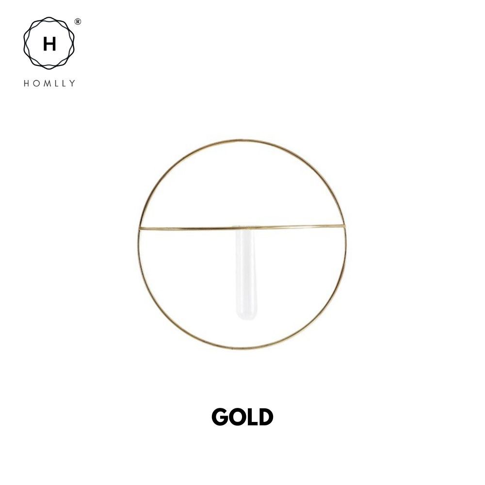 

Homlly Circle Wrought Iron Wall Plant Decoration золотий